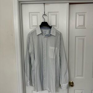 Men's Striped White Shirt